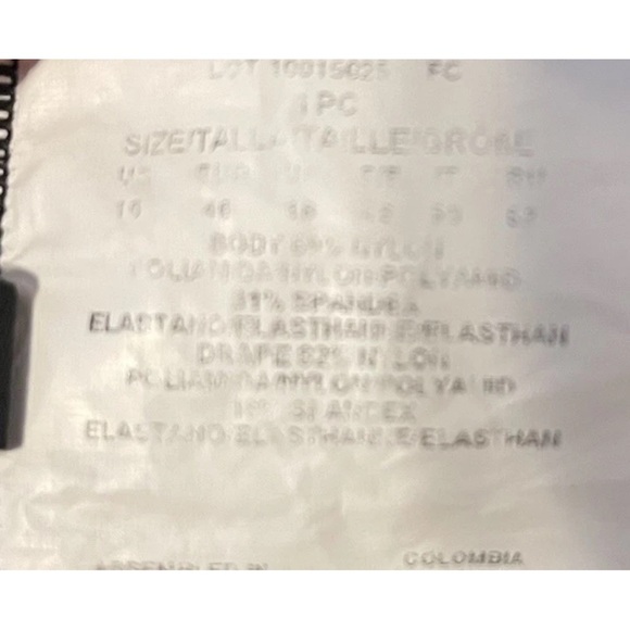 Miraclesuit Lanai Stripe Muse Bandeau Underwire One Piece Swimsuit Size 16 - Picture 7 of 10